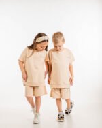 MiniMo Σετ κοντομάνικο unisex beige - Image 3