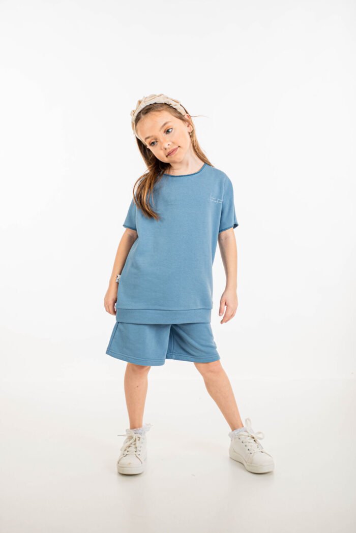 MiniMo Σετ κοντομάνικο unisex baby blue - Image 3