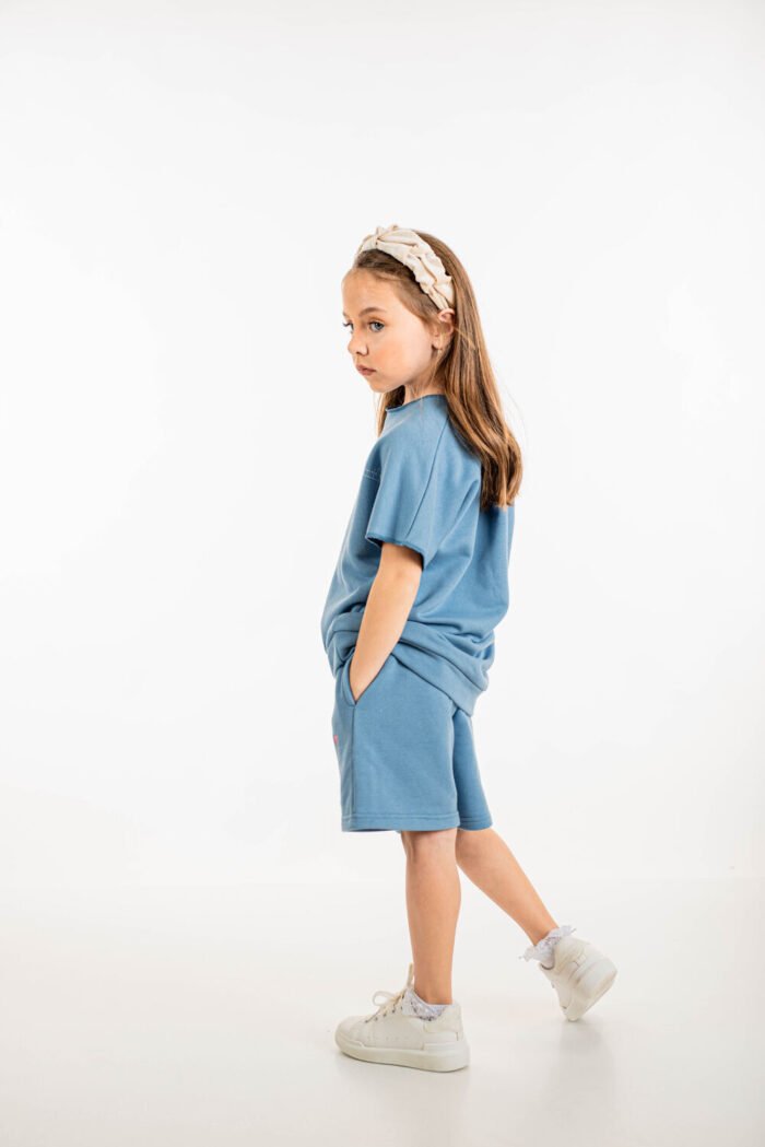 MiniMo Σετ κοντομάνικο unisex baby blue - Image 2