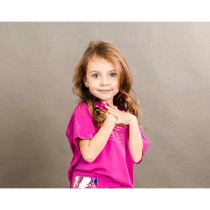 MiniMo Set T-shirt κολάν biker magenda - Image 2