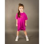 MiniMo Φόρεμα κοντομάνικο magenda