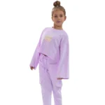 MiniMo Σετ φόρμα cropped violet