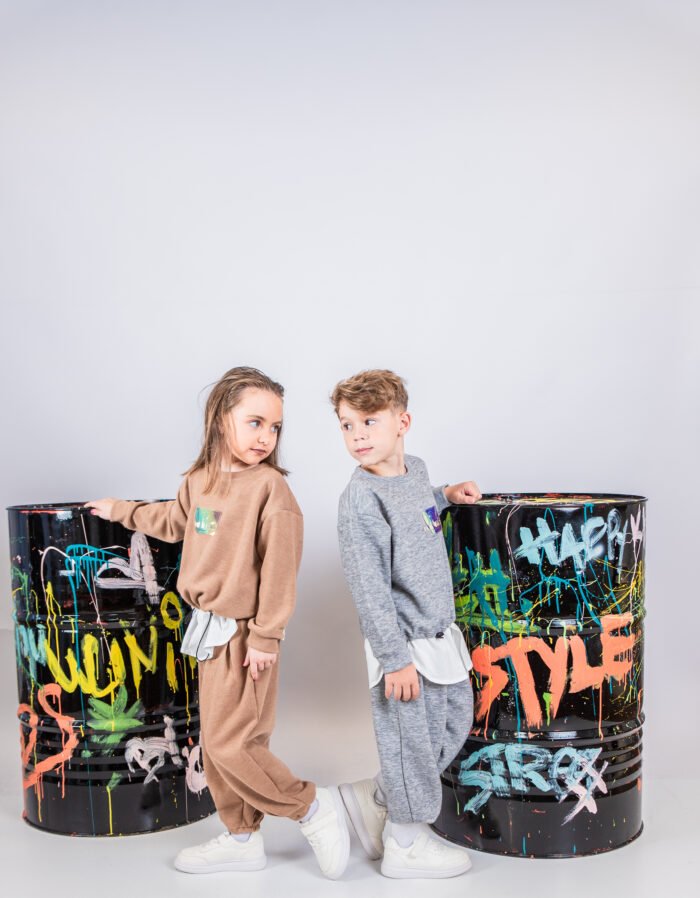 MiniMo Σετ φόρμες φούτερ grey - Image 4