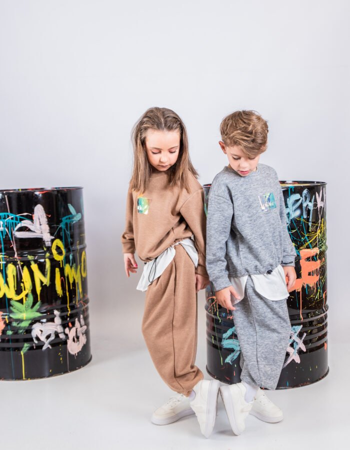 MiniMo Σετ φόρμες φούτερ grey - Image 3