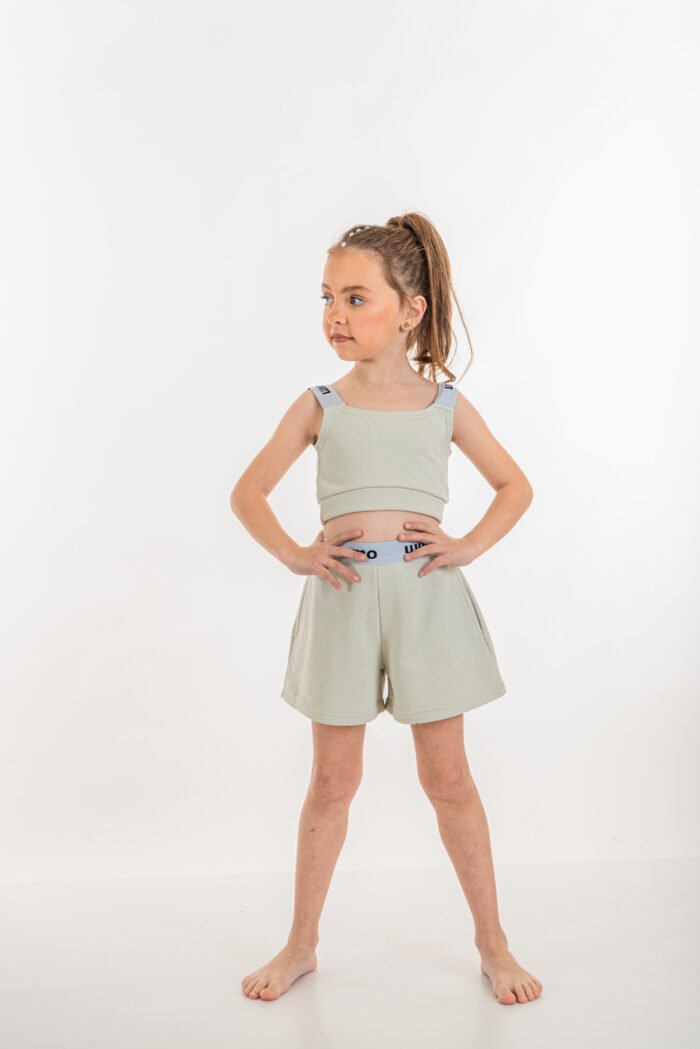 MiniMo Σετ σορτς μπουστάκι pistachio - Image 5