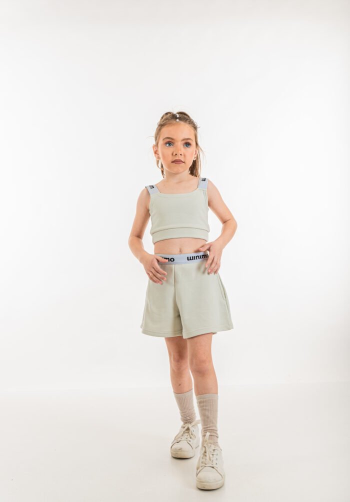 MiniMo Σετ σορτς μπουστάκι pistachio - Image 4
