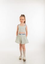 MiniMo Σετ σορτς μπουστάκι pistachio - Image 3