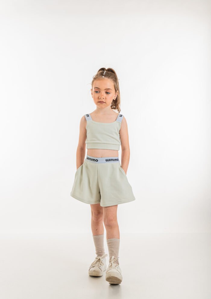 MiniMo Σετ σορτς μπουστάκι pistachio - Image 3