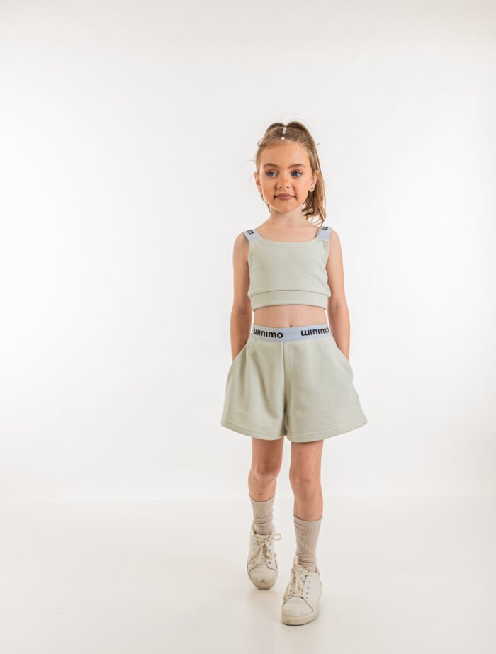 MiniMo Σετ σορτς μπουστάκι pistachio - Image 2