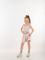 MiniMo Σετ σορτς μπουστάκι pale pink