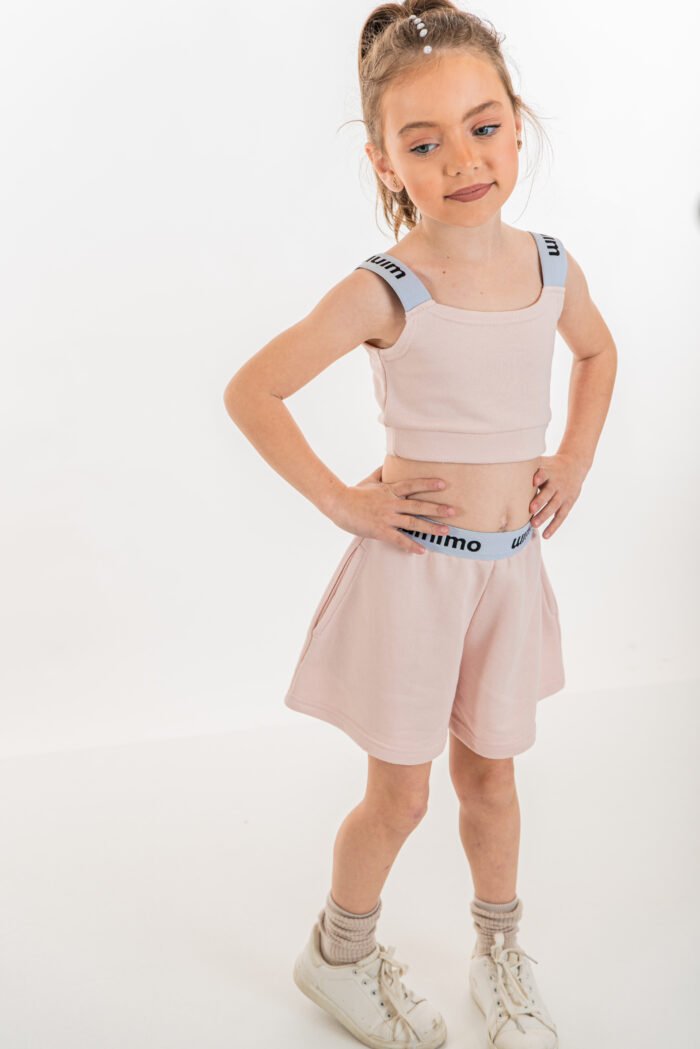 MiniMo Σετ σορτς μπουστάκι pale pink - Image 2