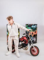 MiniMo Σετ φόρμες φούτερ vanilla