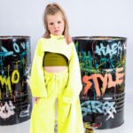 MiniMo Set 3pcs φούτερ με crop lime