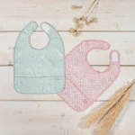 Jollein αδιάβροχη σαλιάρα 2pcs Snake Soft Green - Image 4